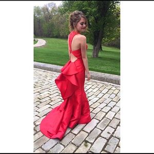 Red Sherri Style 50195 Hill Prom Dress Evening Gown Women’s Size 00
